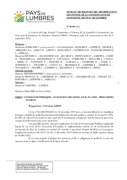 Les règles de la CCPL | CC Pays de Lumbres